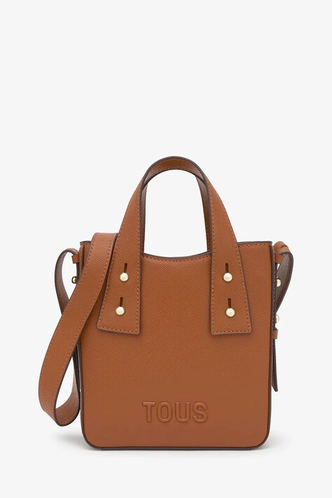 Tous torebka crossbody damska z imitacji skóry brązowa 2002373745