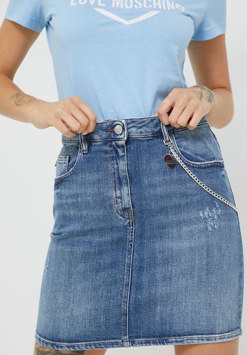 Love Moschino spódnica jeansowa