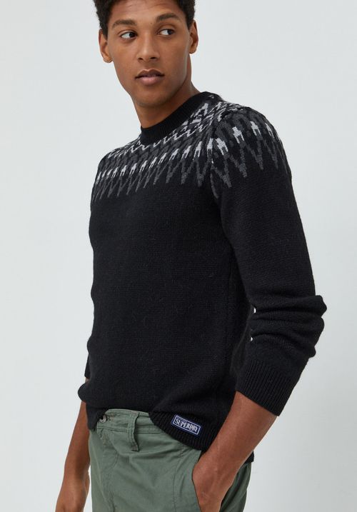 Superdry sweter z domieszką wełny