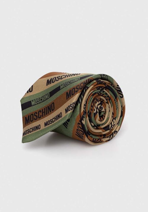 Moschino krawat jedwabny