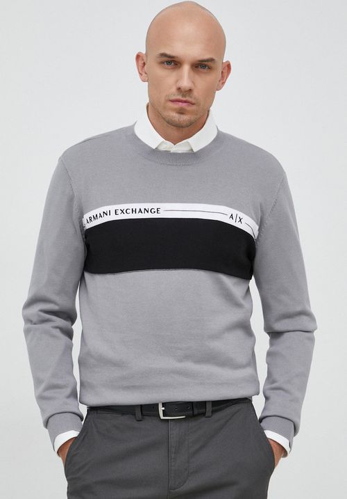 Armani Exchange sweter bawełniany