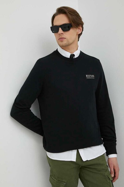 Mustang bluza bawełniana Style Ben Crewneck