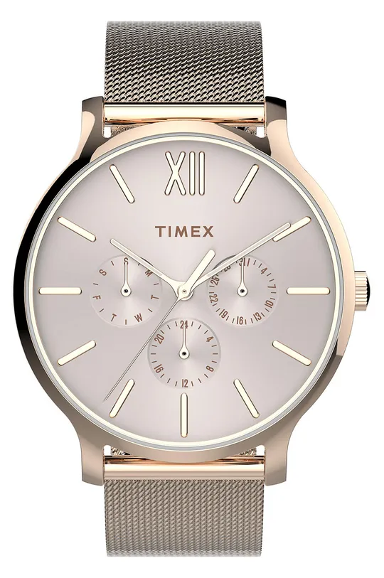 złoty Timex - Zegarek TW2T74500 Damski