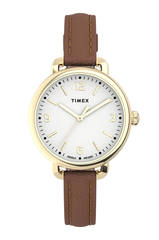 brązowy Timex zegarek TW2U60000 Standard Demi Damski