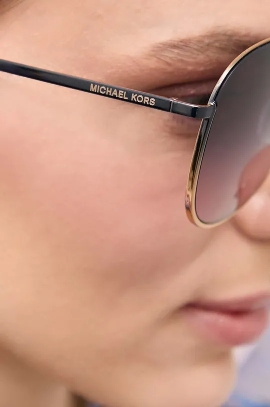 Солнцезащитные очки MICHAEL Michael Kors  Синтетический материал, Металл