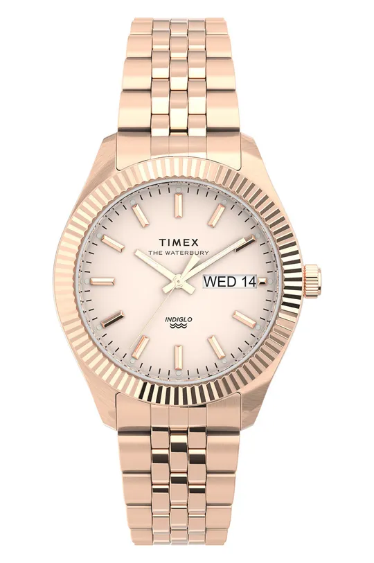 złoty Timex zegarek TW2U78400 Waterbury Legacy Boyfriend Damski