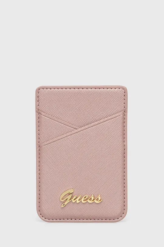 рожевий Чохол на банківські карти на магніті Guess Жіночий