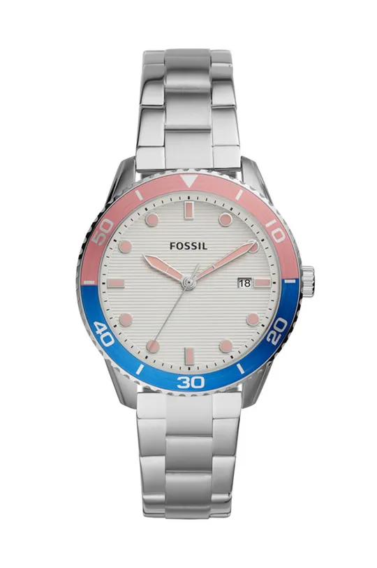 srebrny Fossil Zegarek BQ3598 Damski