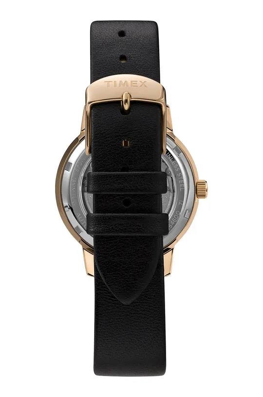 Timex zegarek TW2U54600 Celestial Opulence Automatic Skóra naturalna, Stal, Szkło mineralne