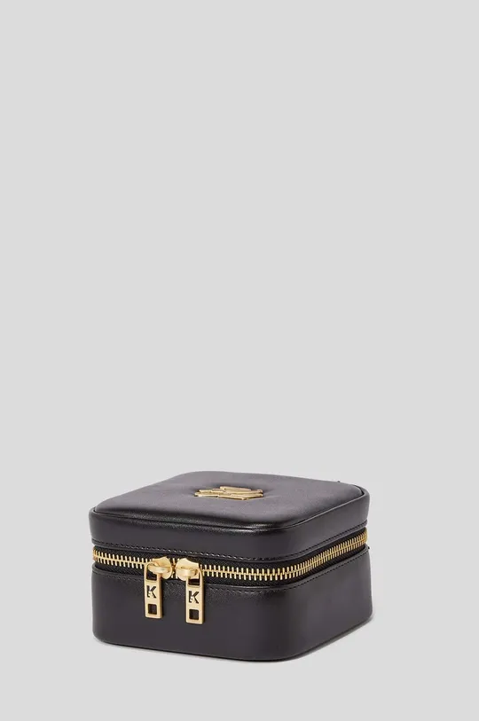 czarny Karl Lagerfeld pudełko podróżne na biżuterię 225W3919 Damski