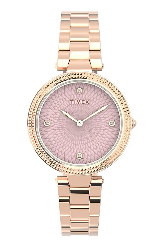 złoty Timex zegarek TW2V24300 City Damski