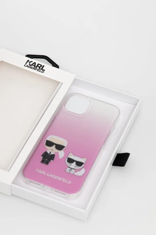 Karl Lagerfeld etui na telefon iPhone 13 KLHCP13MCKTRP Materiał syntetyczny