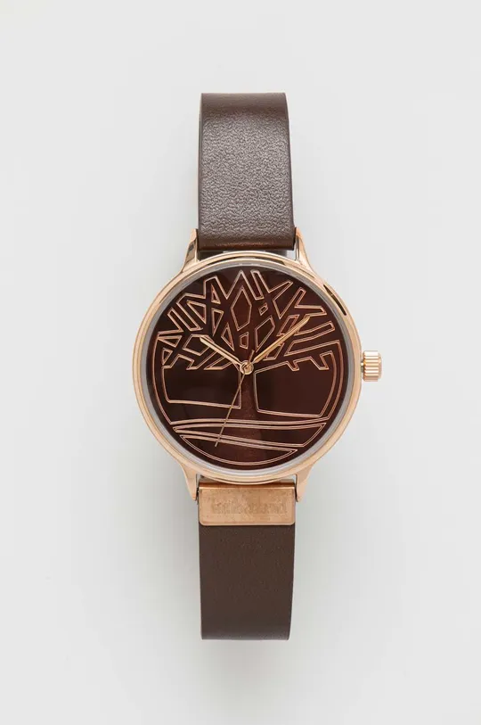 brązowy Timberland zegarek Damski