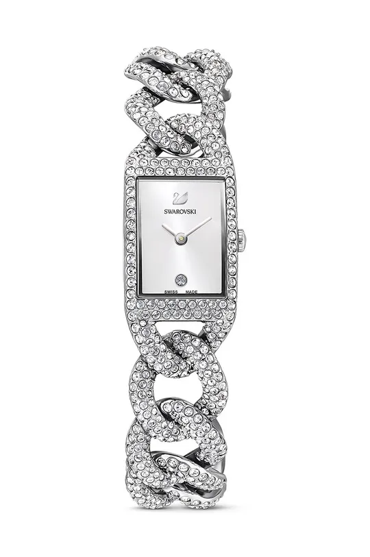 srebrny Swarovski zegarek 5547617 COCKTAIL Damski