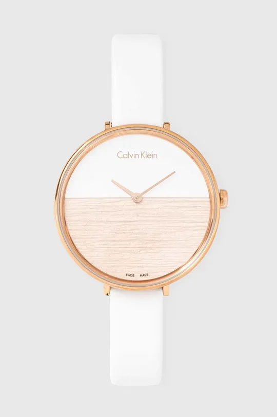 biały Calvin Klein zegarek Damski