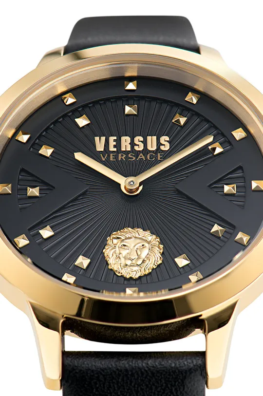 Versus Versace zegarek Skóra naturalna, Szkło mineralne