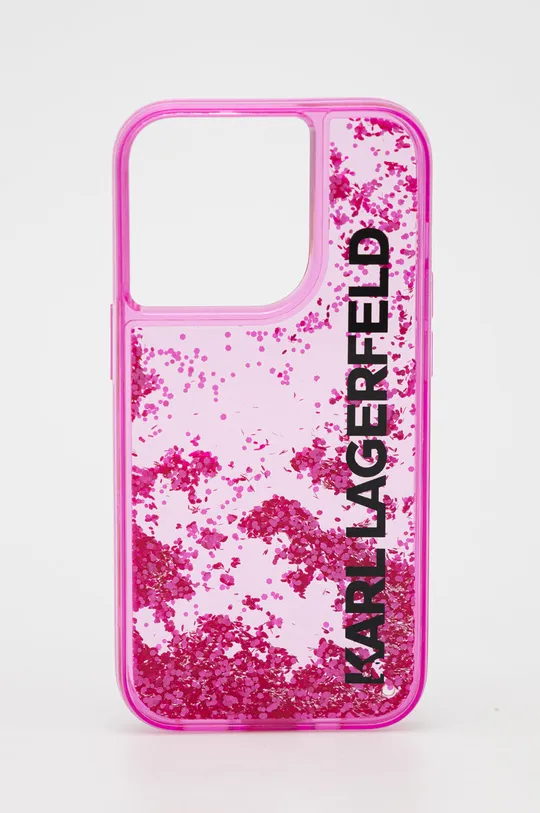 rózsaszín Karl Lagerfeld telefon tok Iphone 14 Pro 6,1
