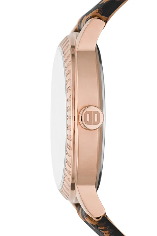 Ρολόι DKNY NY6637  Φυσικό δέρμα, Χάλυβας, Ορυκτό γυαλί