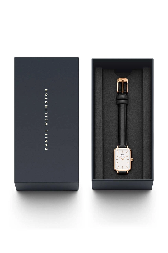 Daniel Wellington zegarek Quadro Pressed Skóra naturalna, Stal nierdzewna, Szkło mineralne