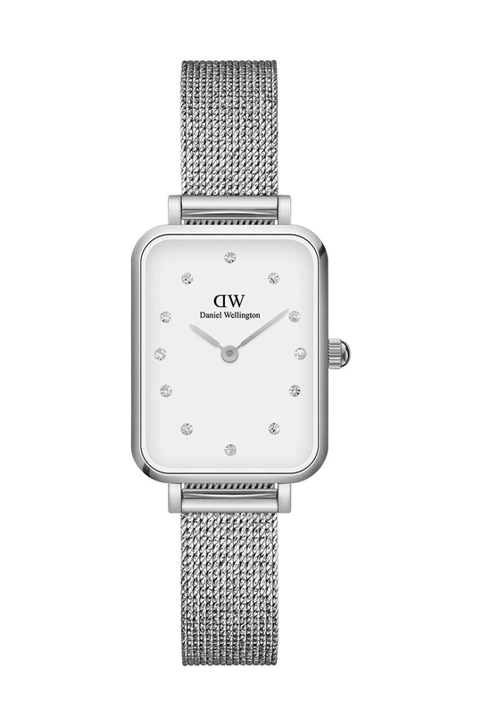 srebrny Daniel Wellington zegarek Quadro 20X26 Damski