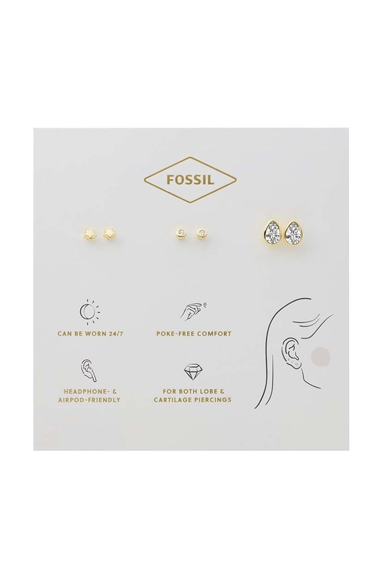 Αξεσουάρ Σκουλαρίκια Fossil 3-pack JA7126998 χρυσαφί