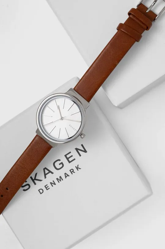 Часы Skagen SKW2479  Натуральная кожа, Нержавеющая сталь, Минеральное стекло