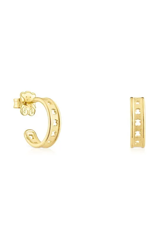 χρυσαφί Ασημένια επιχρυσωμένα σκουλαρίκια Tous Bear Row Γυναικεία