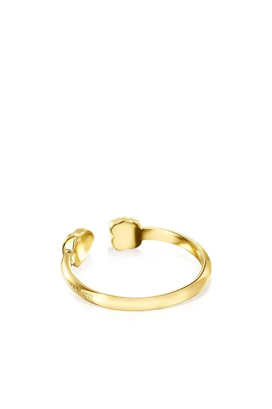 Δαχτυλίδι από επιχρυσωμένο ασήμι Tous  Επιχρυσωμένο με χρυσό 18 καρατίων, Αμαζόνιος, Φυσική πέτρα