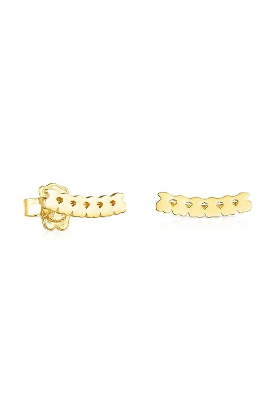 χρυσαφί Ασημένια επιχρυσωμένα σκουλαρίκια Tous Straight Straight Γυναικεία