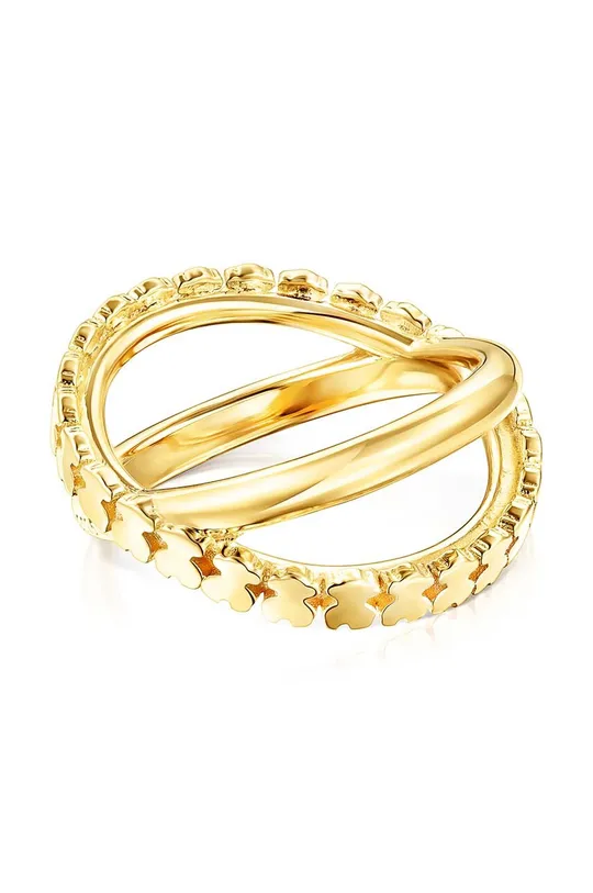 Δαχτυλίδι από επιχρυσωμένο ασήμι Tous χρυσαφί
