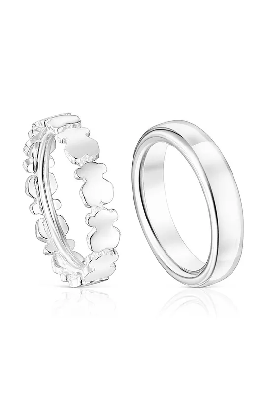 срібний Срібний перстень Tous 2-pack Жіночий