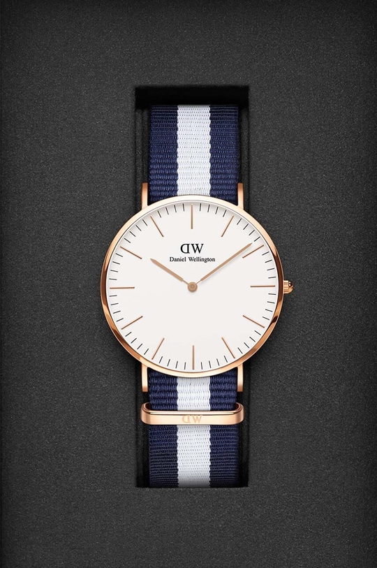 Ρολόι Daniel Wellington Classic 40 Glasgow RG πολύχρωμο