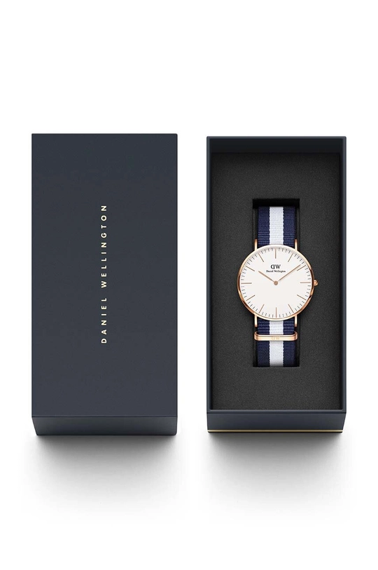 Hodinky Daniel Wellington Classic 40 Glasgow RG  Textil, Ušľachtilá oceľ, Minerálne sklo