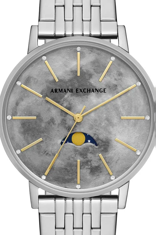 srebrny Armani Exchange zegarek