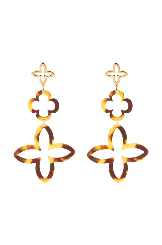 золотий Позолочені сережки Lilou Les Trésors Жіночий