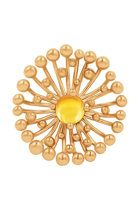 Позолочений перстень Lilou Celebrate  Кристал, Латунь покрита 18 каратним золотом