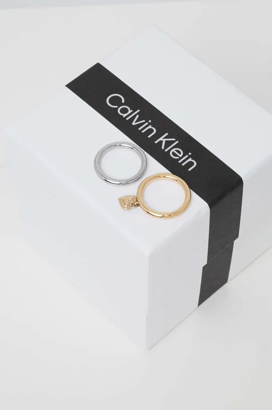 Δαχτυλίδια Calvin Klein 2-pack  Χάλυβας