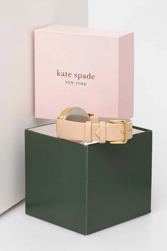 Ρολόι Kate Spade  Φυσικό δέρμα, Χάλυβας, Ορυκτό γυαλί