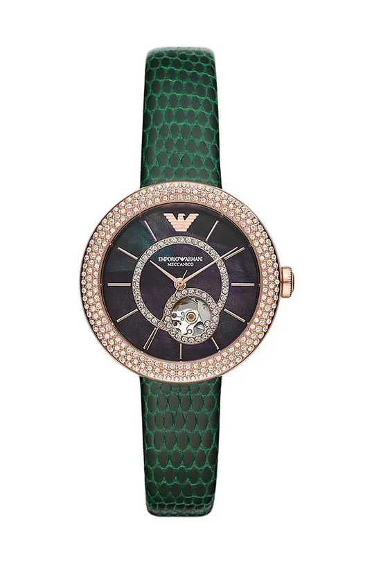 zielony Emporio Armani zegarek Damski