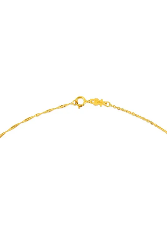 Srebrna ogrlica prevučena zlatom Tous Srebro pozlaćeno 18 karatnim zlatom