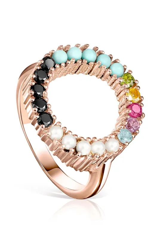 ροζ Δαχτυλίδι από επιχρυσωμένο ασήμι Tous Γυναικεία