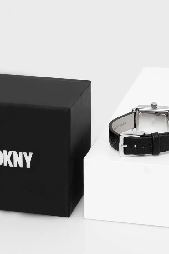 Ρολόι Dkny NY6665 Φυσικό δέρμα, Ανοξείδωτο ατσάλι