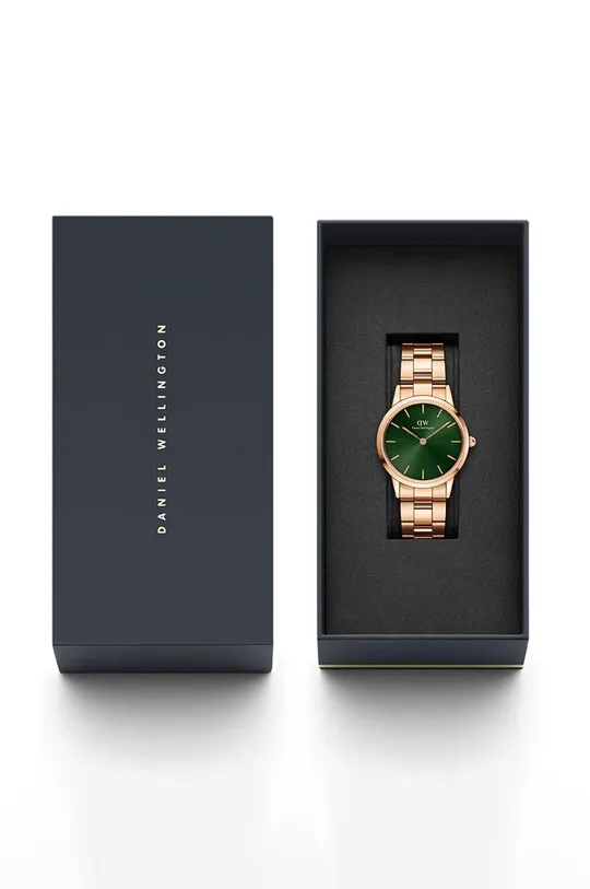 złoty Daniel Wellington zegarek Iconic Link Emerald 32