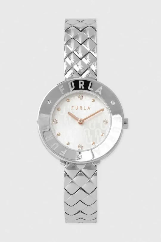 srebrny Furla zegarek Damski