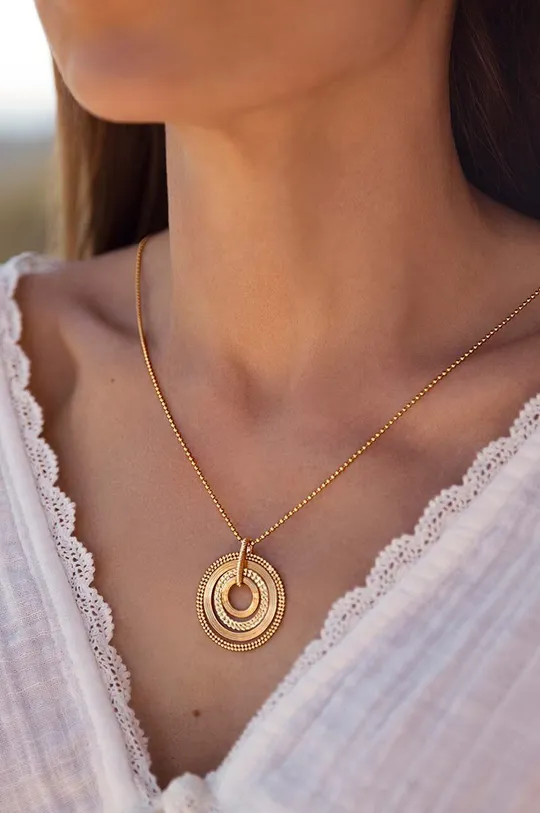 Pozlátený náhrdelník Lilou Etno 18k pozlátená mosadz
