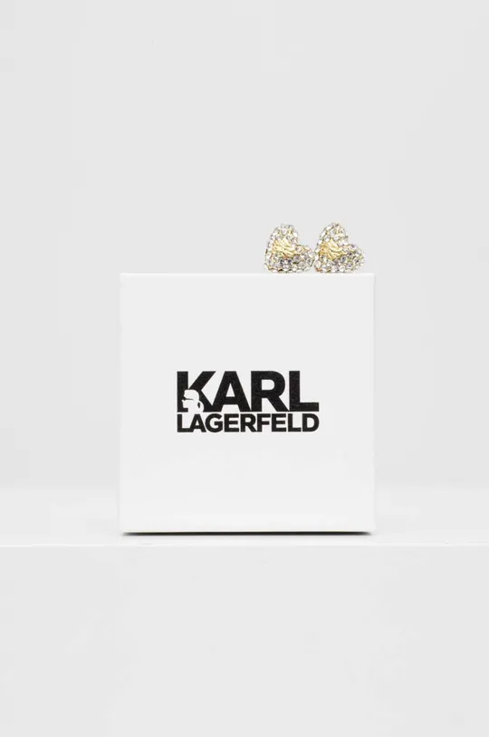 Naušnice Karl Lagerfeld zlatna