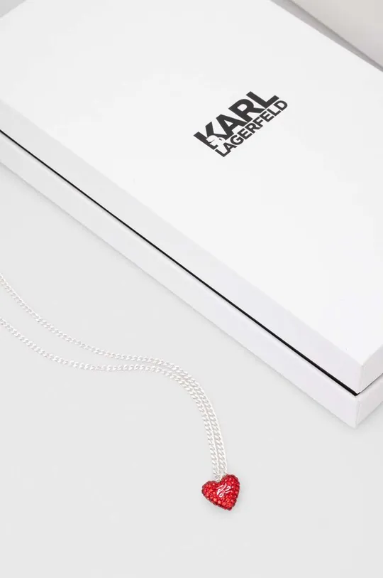 Ogrlica Karl Lagerfeld srebrna