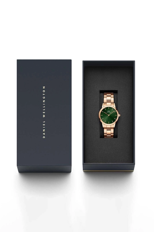 zlatá Hodinky Daniel Wellington Iconic Link Emerald