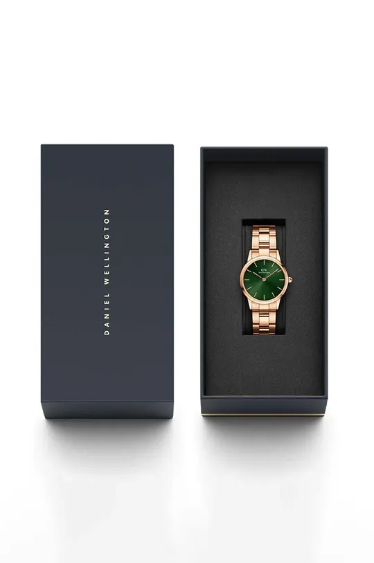 złoty Daniel Wellington zegarek Iconic Link Emerald