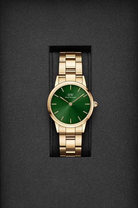 Часы Daniel Wellington Iconic Link Emerald золотой
